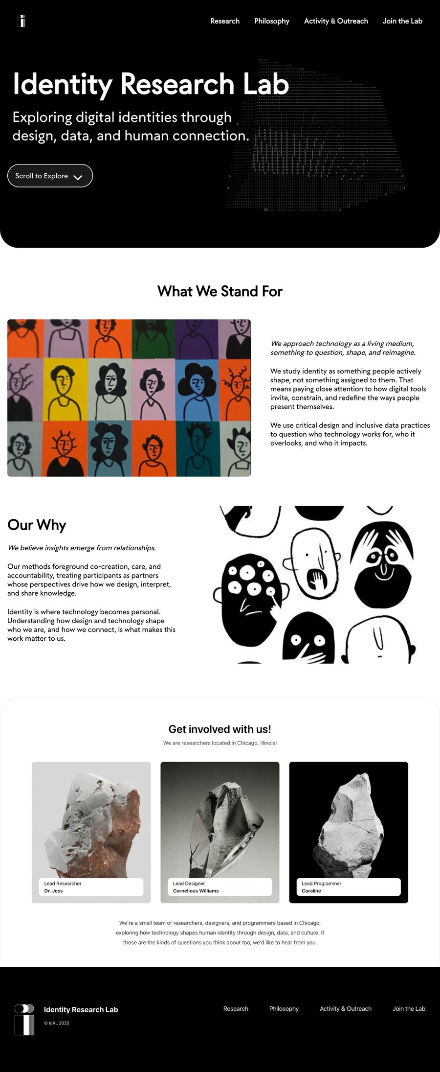 Homepage as built.