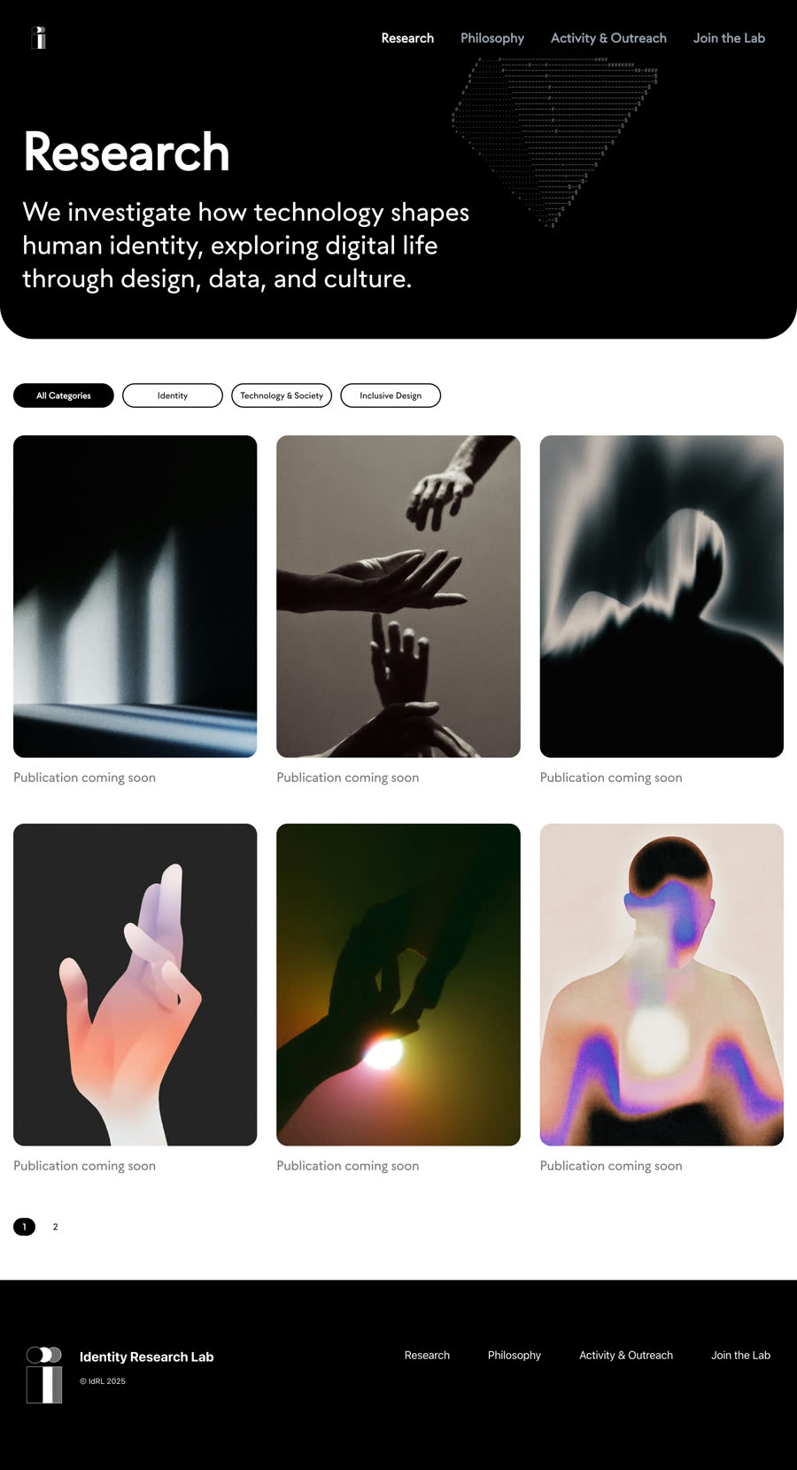 Research page as built.